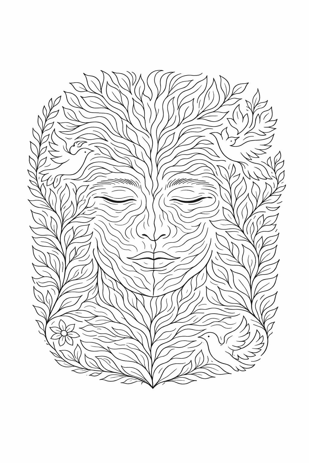 Rooted in Stillness- The Art Of Becoming (Colorable shirt)